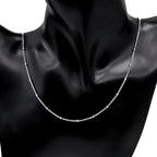 Aiovlo 10pcs/lot Width 1.5mm Stainless Steel Bead Chain Necklace Chains for DIY Jewelry Findings Making Materials Accessories