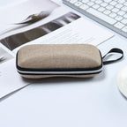 1 Pcs Zipper Closure Sunglasses Hard Box Eyewear Case Simple Style Portable EVA Reading Glasses Protective Box Unisex Travel