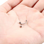 1Pc G23 Titanium Micro Dermal Piercing Crystal Dermal Anchor Piercing Top Internal &External Skin Diver Surface Piercing Jewelry