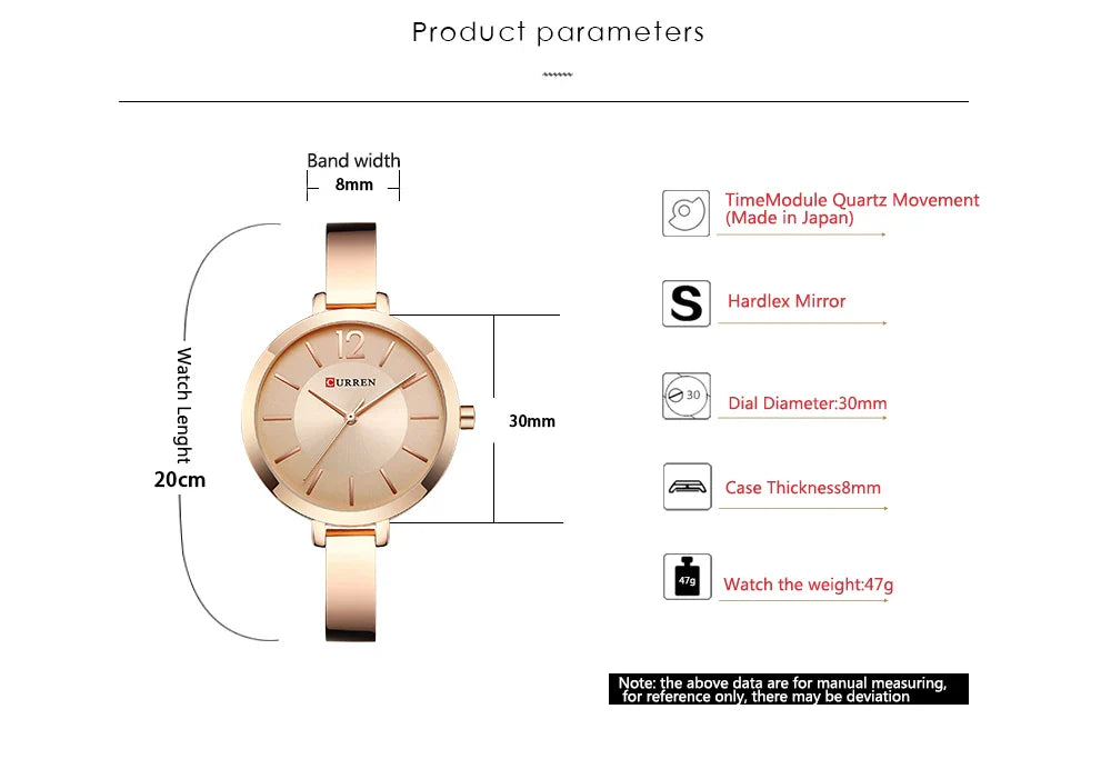 CURREN Watch For Women 9012 Top Brand Luxury Quartz Clock Casual Fashion Ladies Wristwatch Lady Clock Relogio Feminino