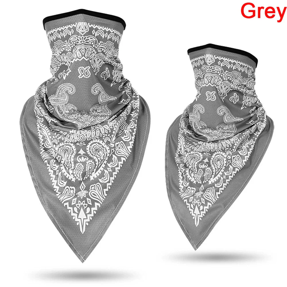1PC Floral Print Multi-Function Scarf Neck Cover Face Mask Cycling Balaclava Bandana Scarf Cap Headwear Outdoor Sport Accessory