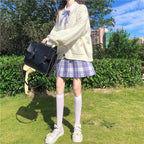 Autumn Sweet Women Hoodies Loose Hooded Sailor Collar Cute Lace Patchwork Female Zip Up Hoodies 2025 NEW