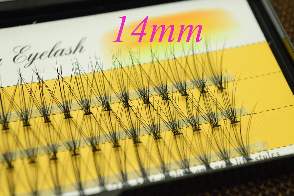 1 box 60 clusters 10/20D extension eyelashes, individual eyelashes, Natural Thick False Eyelashes, , Individual Eyelash Bunche