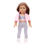 Ballet Yoga Training Suit Pajamas For American 18 Inch Girl Doll Clothes Accesories 43 cm Born Baby Items Our Generation Nenuco