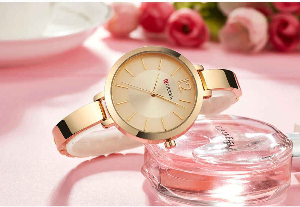 CURREN Watch For Women 9012 Top Brand Luxury Quartz Clock Casual Fashion Ladies Wristwatch Lady Clock Relogio Feminino