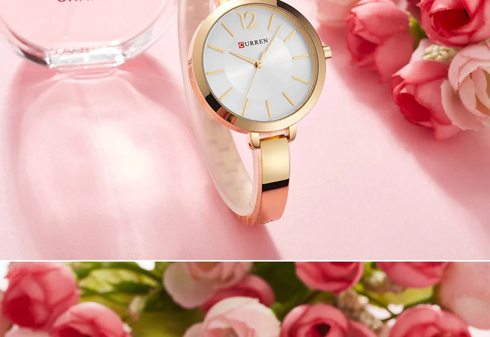 CURREN Watch For Women 9012 Top Brand Luxury Quartz Clock Casual Fashion Ladies Wristwatch Lady Clock Relogio Feminino