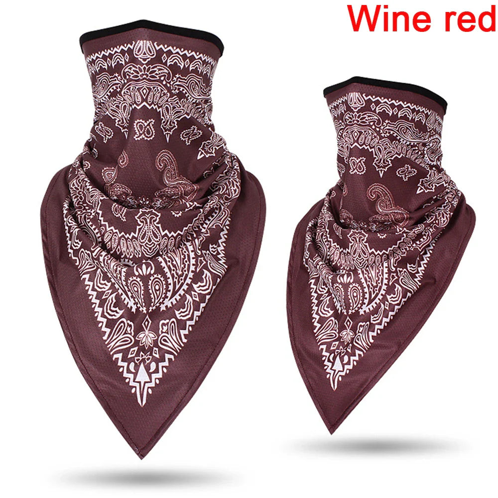 1PC Floral Print Multi-Function Scarf Neck Cover Face Mask Cycling Balaclava Bandana Scarf Cap Headwear Outdoor Sport Accessory