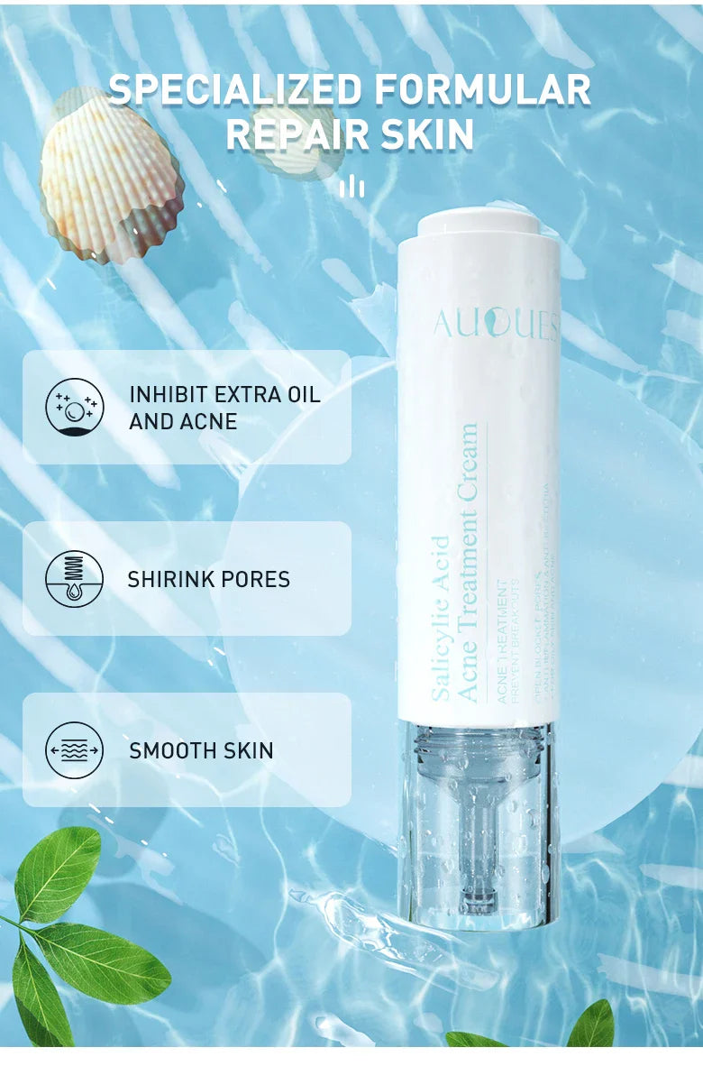 AUQUEST Acne Face Cream Salicylic Acid Oil Control Whitening Shrink Pores Beauty Health Korean Cosmetics Skin Care