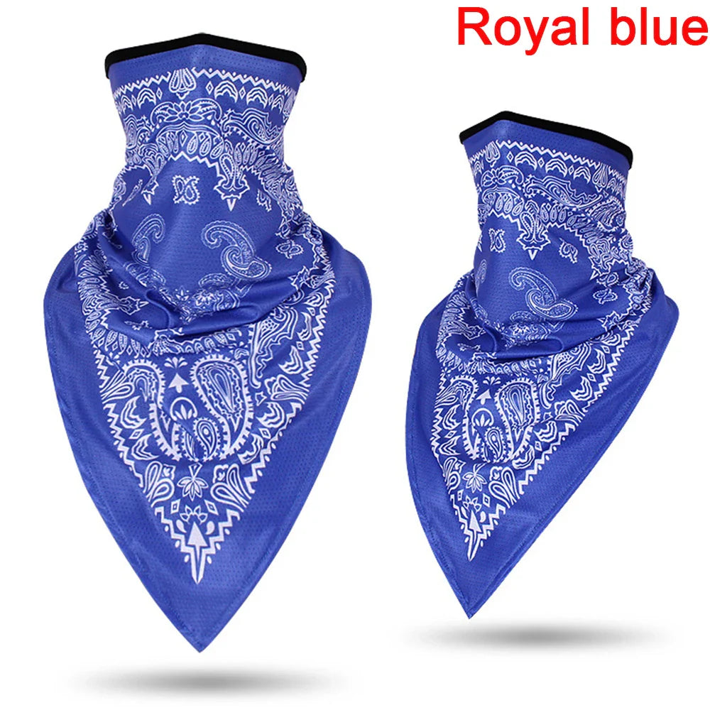1PC Floral Print Multi-Function Scarf Neck Cover Face Mask Cycling Balaclava Bandana Scarf Cap Headwear Outdoor Sport Accessory