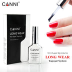 CANNI New 18ml Long Wear No-wipe Bright Topcoat Peeloff Base coat 5g Crystal Magnetic Cat Eye Gel Sparkling Glitter Varnishe