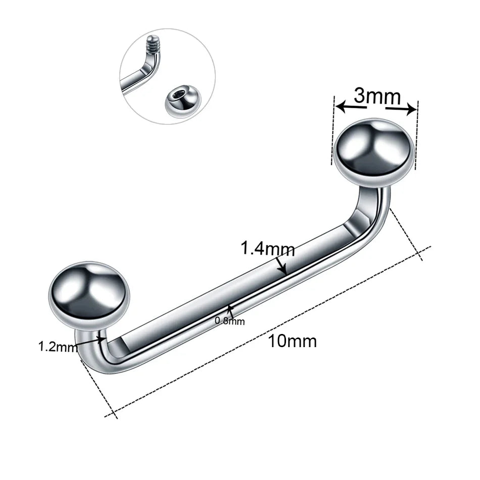 1Pc G23 Titanium Micro Dermal Piercing Crystal Dermal Anchor Piercing Top Internal &External Skin Diver Surface Piercing Jewelry