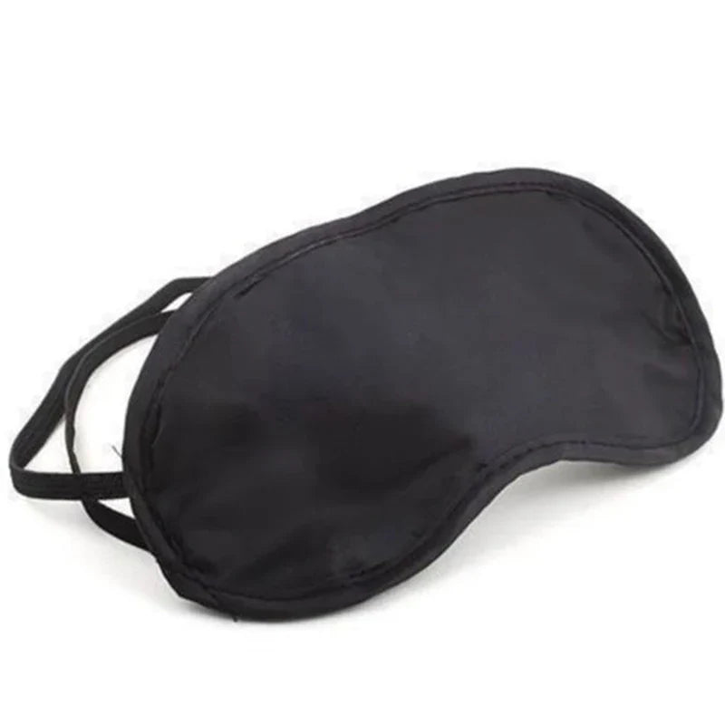 1pc Black Sleep Mask Natural Sleeping Eye Mask Eyeshade Cover Shade Eye Patch Women Men Soft Portable Blindfold Travel Eyepatch