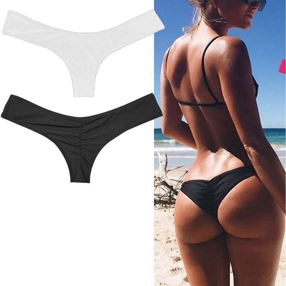Bikinis Sexy Women Bikini Brazilian Cheeky Bottom Thong V Swimwear Swimsuit Panties Briefs 비키ë‹?Bikini Bottom купальник ビキãƒ?بيكين