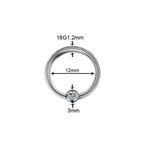 1Pc Titanium Nose Piercing Earrings Anodized Captive Bead Rings 16G Septum Hoop Ring Helix Daith Cartilage Tragus Earrings