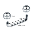 1Pc G23 Titanium Micro Dermal Piercing Crystal Dermal Anchor Piercing Top Internal &External Skin Diver Surface Piercing Jewelry