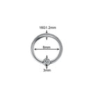 1Pc Titanium Nose Piercing Earrings Anodized Captive Bead Rings 16G Septum Hoop Ring Helix Daith Cartilage Tragus Earrings