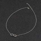 Aihua New Fashion Silver Color Infinity Necklaces & Pendants for Women Choker Party Jewelry Gifts Bijuter Collar