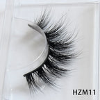 Dropshipping 15-18mm 3D Resuable Dramatic Wispy Mink Fake Eyelashes Makeup Strip False Lashes With Free Eyelash Packaging Boxes