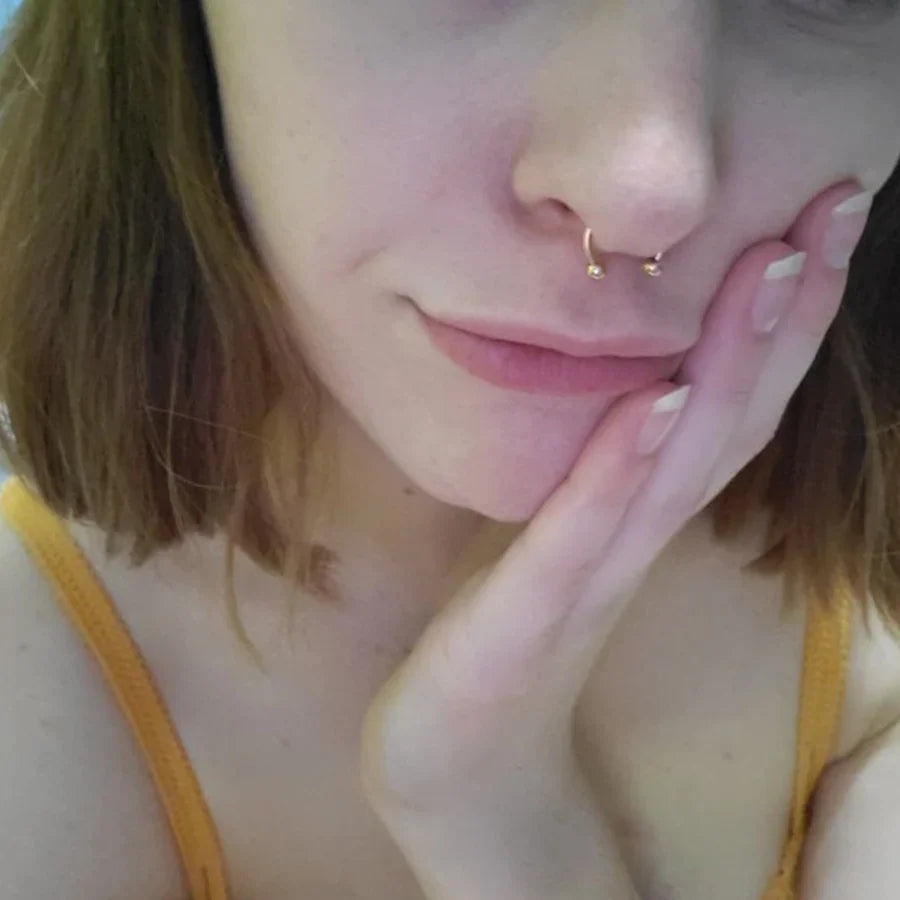 1Pc Moon Ball Smile Piercing Tooth, Labret Nose Ring, Conch Earrings, Nipple Genital Jewelry, Helix Tragus Piercing 1.2x6/8/10mm