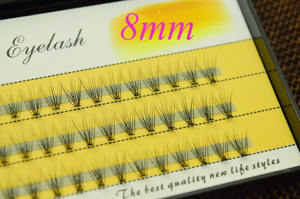 1 box 60 clusters 10/20D extension eyelashes, individual eyelashes, Natural Thick False Eyelashes, , Individual Eyelash Bunche