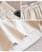 2024 Women Cotton Shorts,Summer Casual Solid Two Pockets shorts high waist loose shorts for girls Soft Cool female shorts