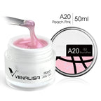 50ml Venalisa Soak off Thick Jelly Gel UV Construction Gel Builder Extend 24 Color Camouflage Milky White Nail Art Hard Nail Gel