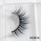 Dropshipping 15-18mm 3D Resuable Dramatic Wispy Mink Fake Eyelashes Makeup Strip False Lashes With Free Eyelash Packaging Boxes