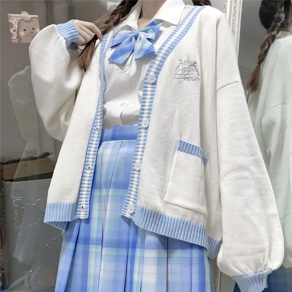 Autumn Sweet Women Hoodies Loose Hooded Sailor Collar Cute Lace Patchwork Female Zip Up Hoodies 2025 NEW