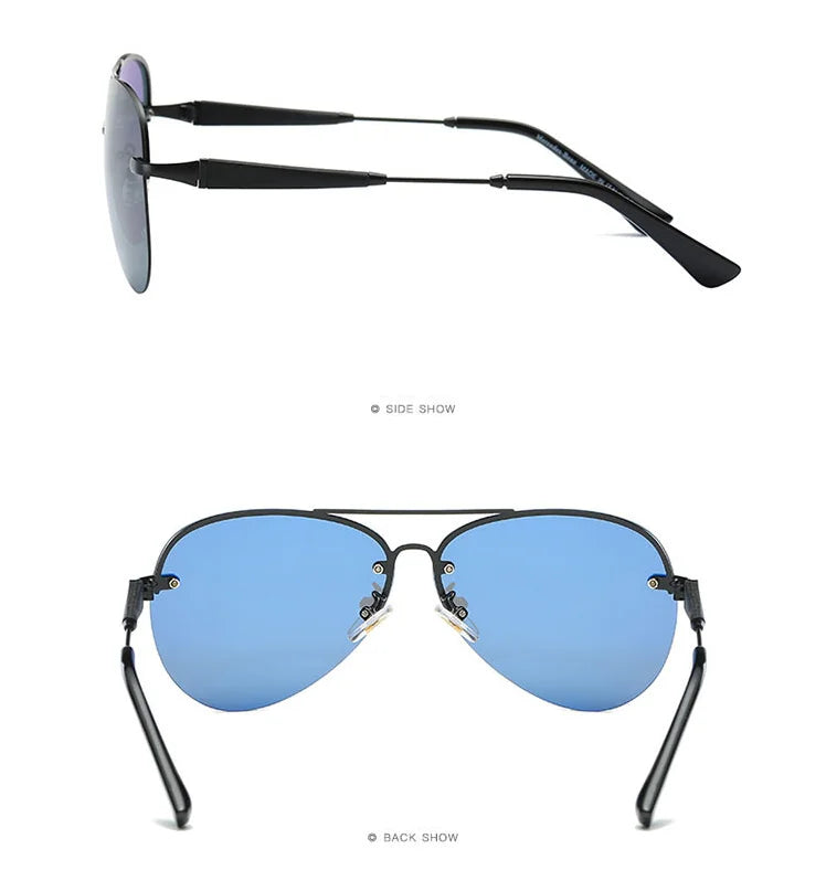 49784 Pilot Retro Polarized Light Luxury Sunglasses Men Women Fashion Shades Uv400 Vintage Glasses Men Sunglasses