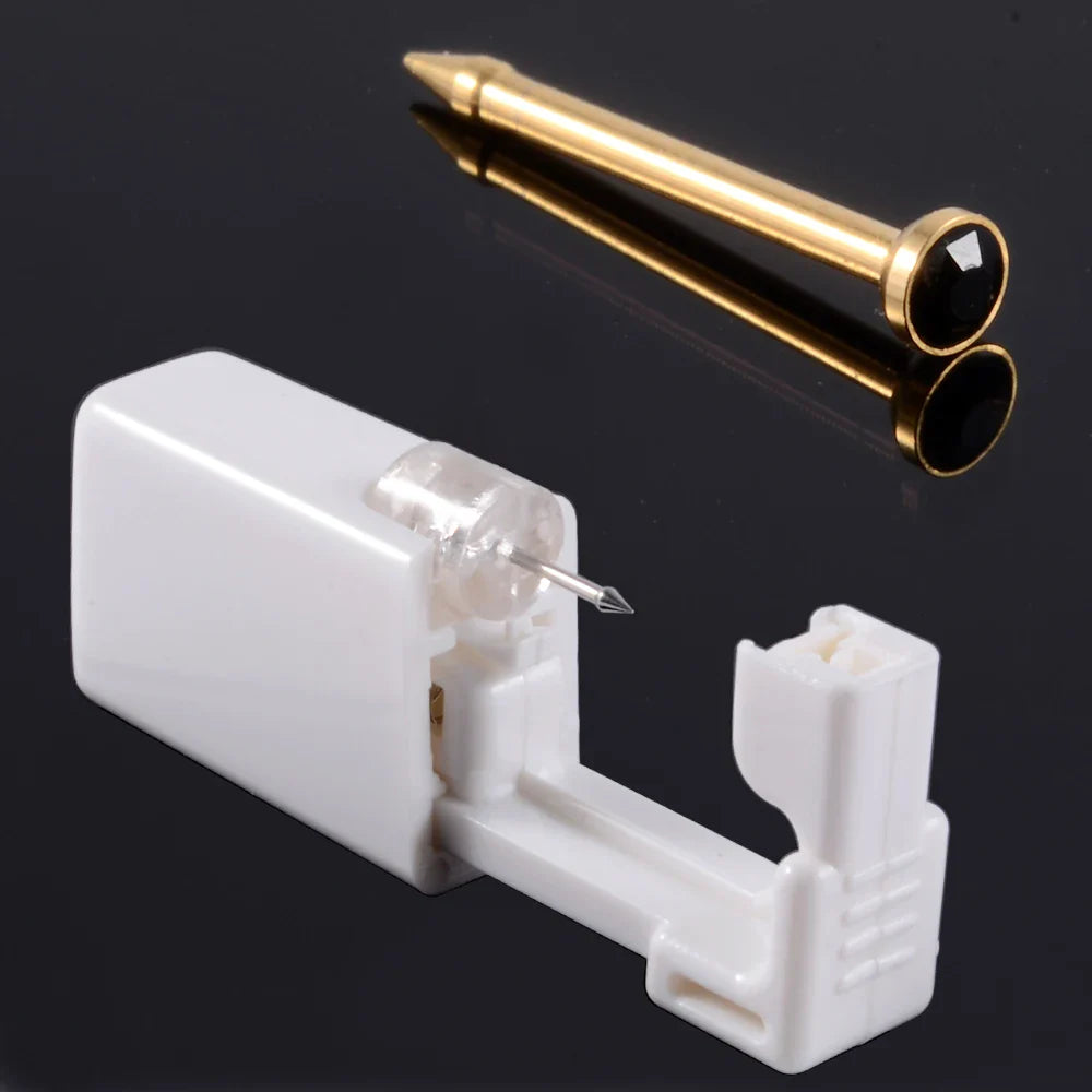 1 Unit Disposable Safe Sterile Piercing Unit For Gem Nose Studs Piercing Gun Piercer Tool Machine Kit Earring Studs Body Jewelry