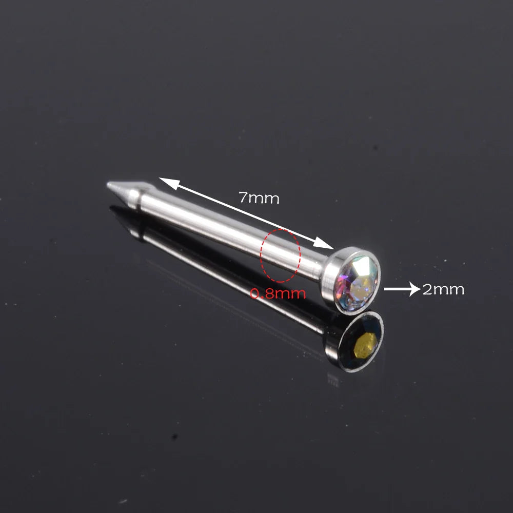 1 Unit Disposable Safe Sterile Piercing Unit For Gem Nose Studs Piercing Gun Piercer Tool Machine Kit Earring Studs Body Jewelry