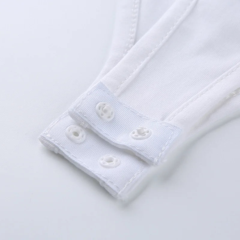 Casual Basic Black White Bodysuit Women Summer Short Sleeve Woman Body Top Cotton Bodycon Jumpsuit Romper Ladies