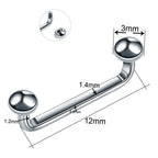 1Pc G23 Titanium Micro Dermal Piercing Crystal Dermal Anchor Piercing Top Internal &External Skin Diver Surface Piercing Jewelry
