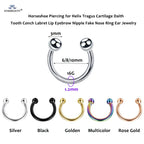 1Pc Moon Ball Smile Piercing Tooth, Labret Nose Ring, Conch Earrings, Nipple Genital Jewelry, Helix Tragus Piercing 1.2x6/8/10mm