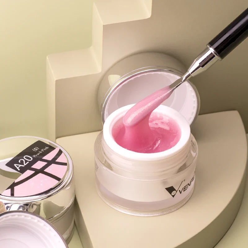 50ml Venalisa Soak off Thick Jelly Gel UV Construction Gel Builder Extend 24 Color Camouflage Milky White Nail Art Hard Nail Gel