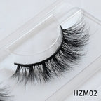 Dropshipping 15-18mm 3D Resuable Dramatic Wispy Mink Fake Eyelashes Makeup Strip False Lashes With Free Eyelash Packaging Boxes