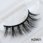 Dropshipping 15-18mm 3D Resuable Dramatic Wispy Mink Fake Eyelashes Makeup Strip False Lashes With Free Eyelash Packaging Boxes