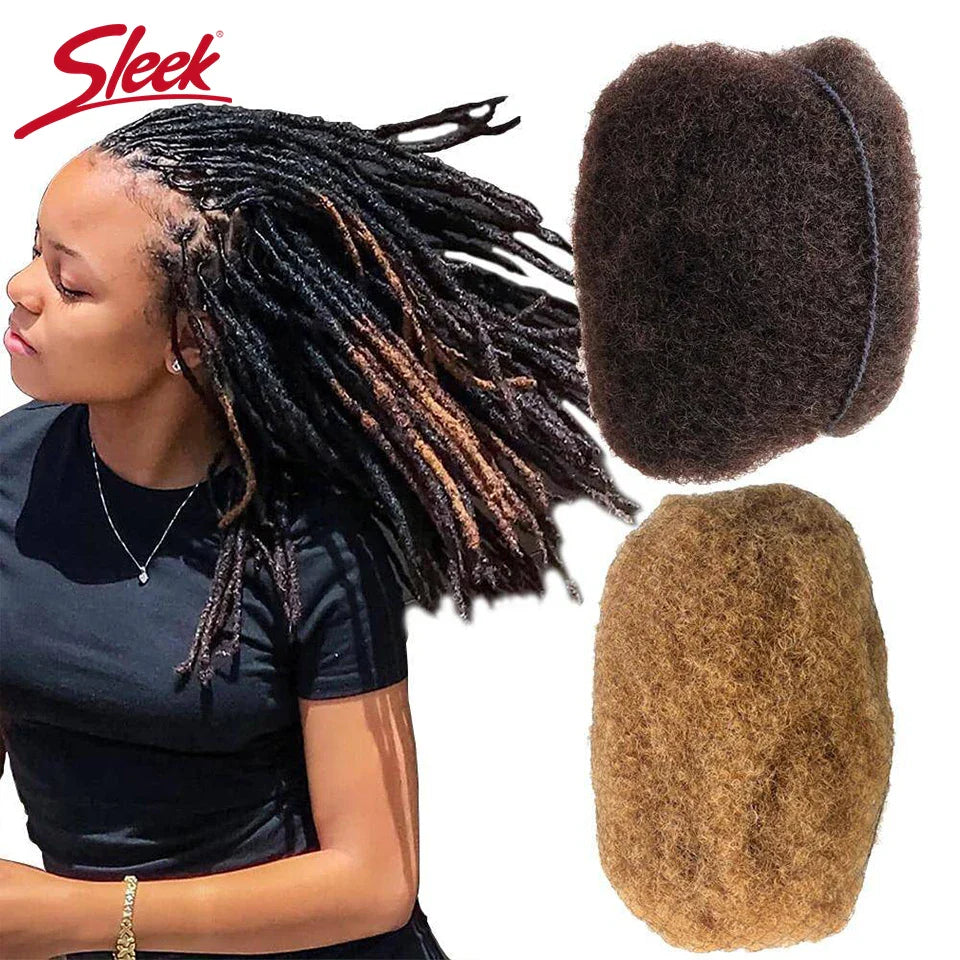 Afro Kinky Bulk Human Hair Extensions QVR US Local Shipping Natural Black/Brown Lightweight For Braiding Styling Everyday Wear