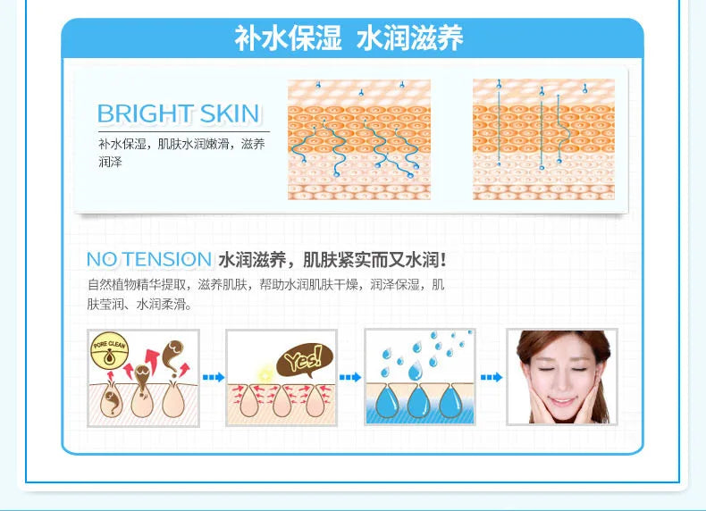 BIOAQUA Day creams moisturizer Firming Hyaluronic Acid Face Cream Brightening Moisturizing Skin Care Facial Cream