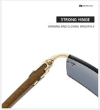 2024 Sqaure Brand Designer Sunglasses Men Women Sun Glasses Wood Frames Rimless Black Eyeglasses Fashion Eyewear Gafas De Sol