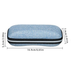 1 Pcs Zipper Closure Sunglasses Hard Box Eyewear Case Simple Style Portable EVA Reading Glasses Protective Box Unisex Travel