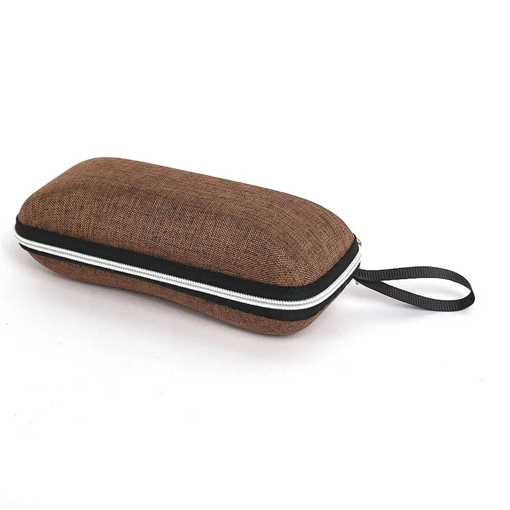 1 Pcs Zipper Closure Sunglasses Hard Box Eyewear Case Simple Style Portable EVA Reading Glasses Protective Box Unisex Travel
