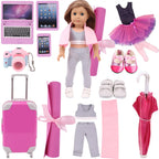 Ballet Yoga Training Suit Pajamas For American 18 Inch Girl Doll Clothes Accesories 43 cm Born Baby Items Our Generation Nenuco