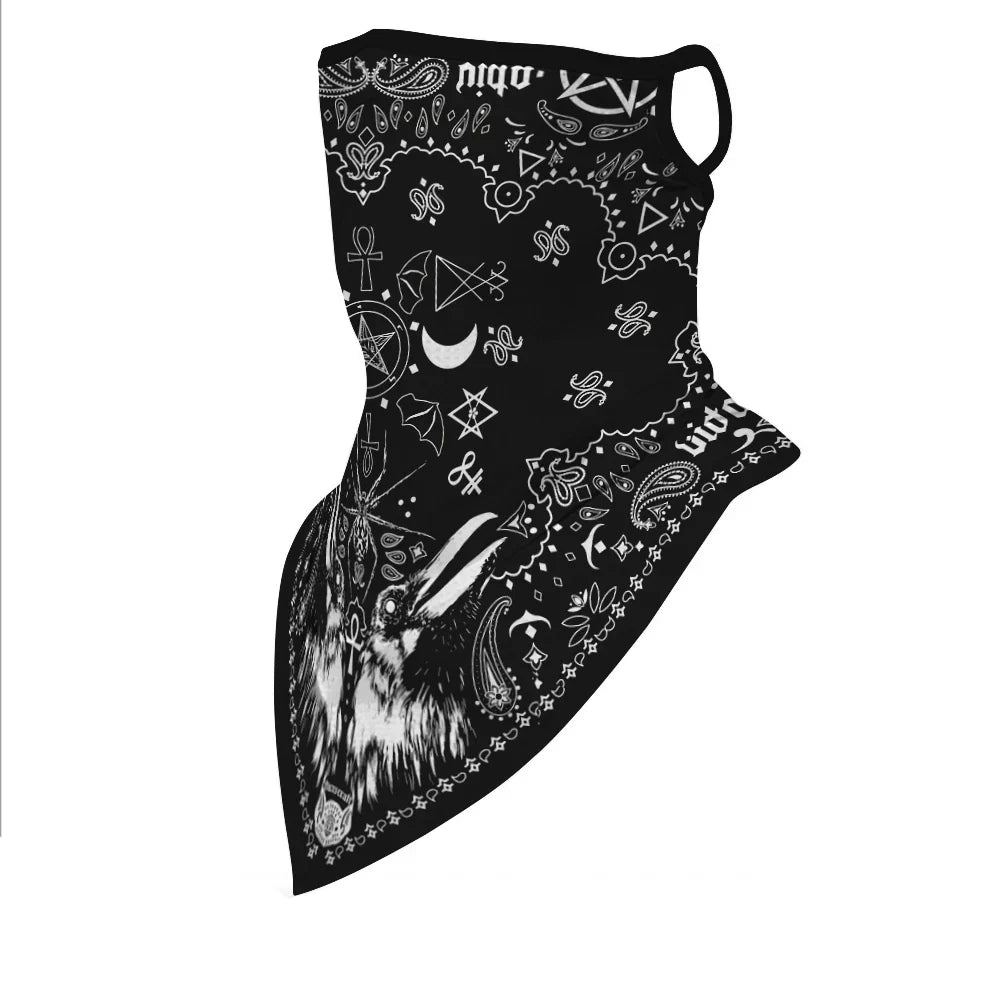 1PC Floral Print Multi-Function Scarf Neck Cover Face Mask Cycling Balaclava Bandana Scarf Cap Headwear Outdoor Sport Accessory