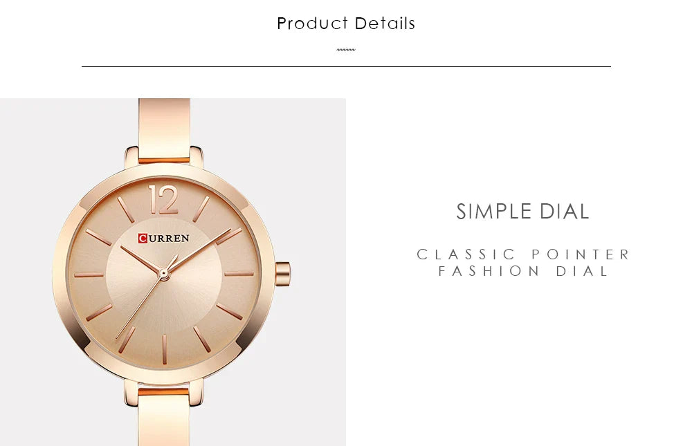 CURREN Watch For Women 9012 Top Brand Luxury Quartz Clock Casual Fashion Ladies Wristwatch Lady Clock Relogio Feminino