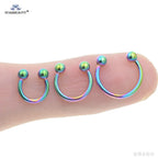 1Pc Moon Ball Smile Piercing Tooth, Labret Nose Ring, Conch Earrings, Nipple Genital Jewelry, Helix Tragus Piercing 1.2x6/8/10mm