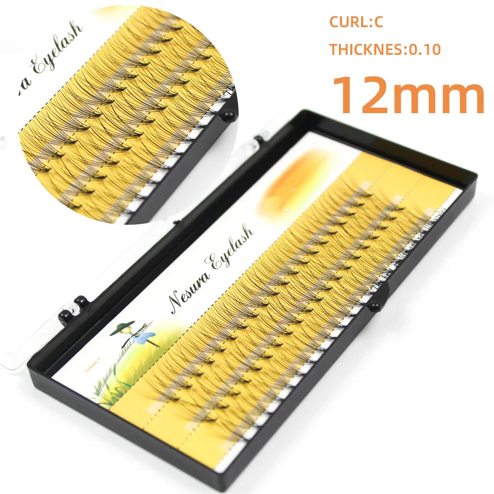 Grafting World Eyelashes 10D Individual Eyelash Russia Volume Eyelash Premade Fan False Mink Eyelash Mkae Up Tool