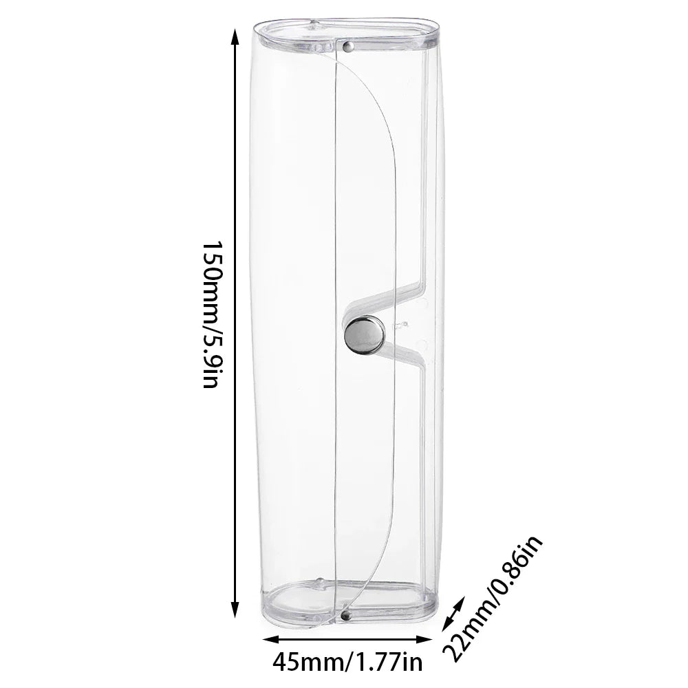 1 Pcs Zipper Closure Sunglasses Hard Box Eyewear Case Simple Style Portable EVA Reading Glasses Protective Box Unisex Travel