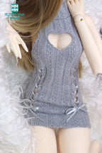 1/4 1/3 BJD clothes DD SD DDL MSD doll fashion hanging neck hanging neck sweater dress Arm sleeve