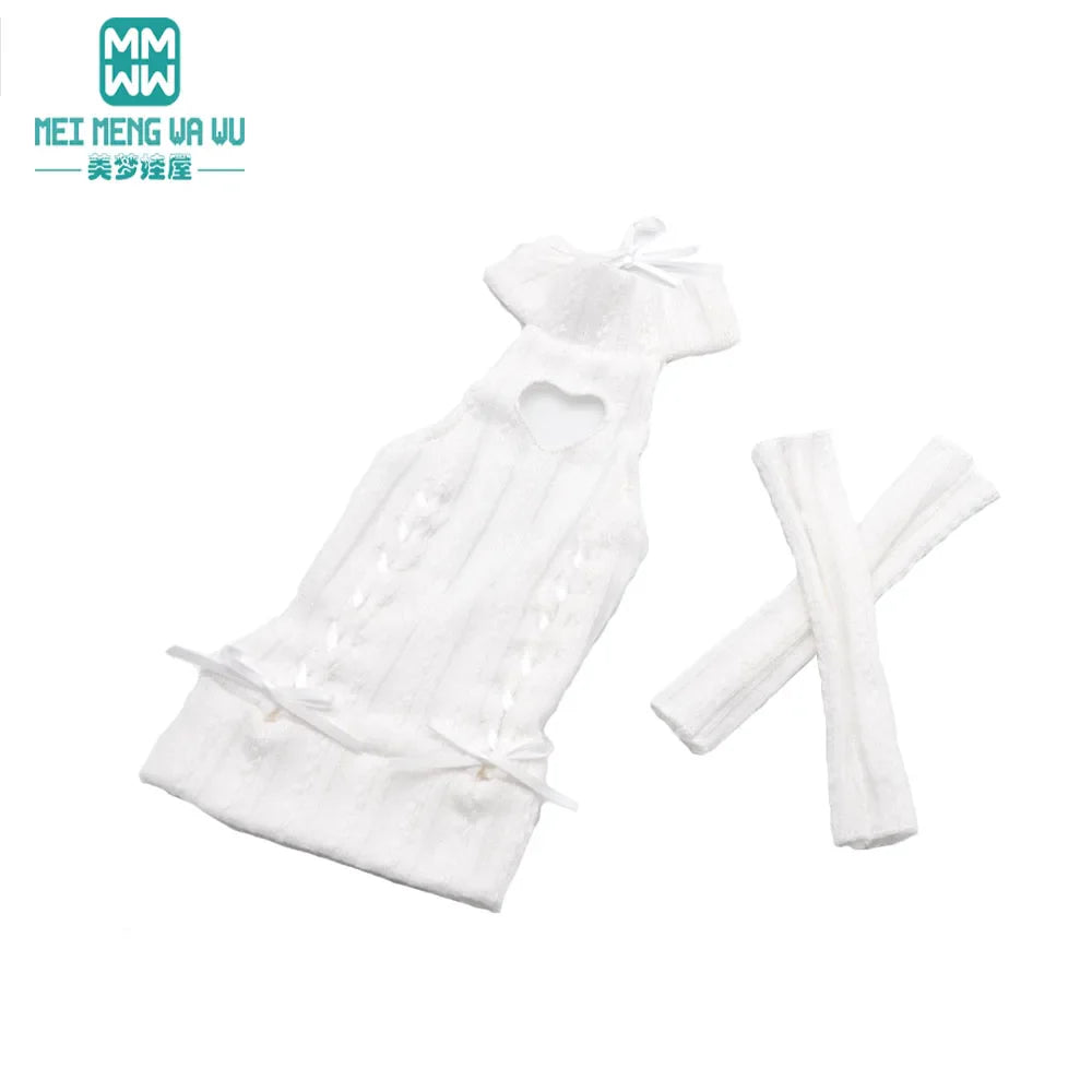 1/4 1/3 BJD clothes DD SD DDL MSD doll fashion hanging neck hanging neck sweater dress Arm sleeve